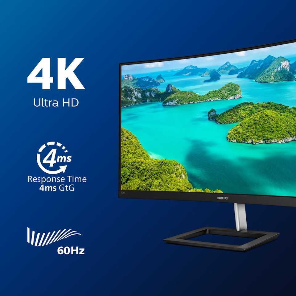 image 1 of Philips 328E1CA Computer Monitors - 31.5 Inches - Black