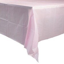 Candy Pink Economy Plastic Tablecover 1.83m x 1.37m