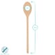 image 3 of Argon Tableware Wooden Cooking Spoons - 35cm - Pack of 12