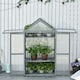 image 2 of Outsunny 80x47x138cm Wood Cold Frame Greenhouse for Plants PC Board Orange