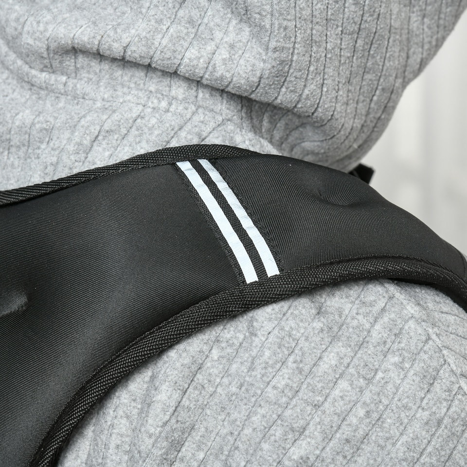 image 1 of HOMCOM 10KG Weighted Vest with Adjustable Straps, Pocket, Reflective Strips | Black