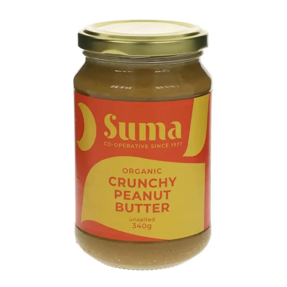 Organic Crunchy Peanut Butter No Salt 340g (Suma)