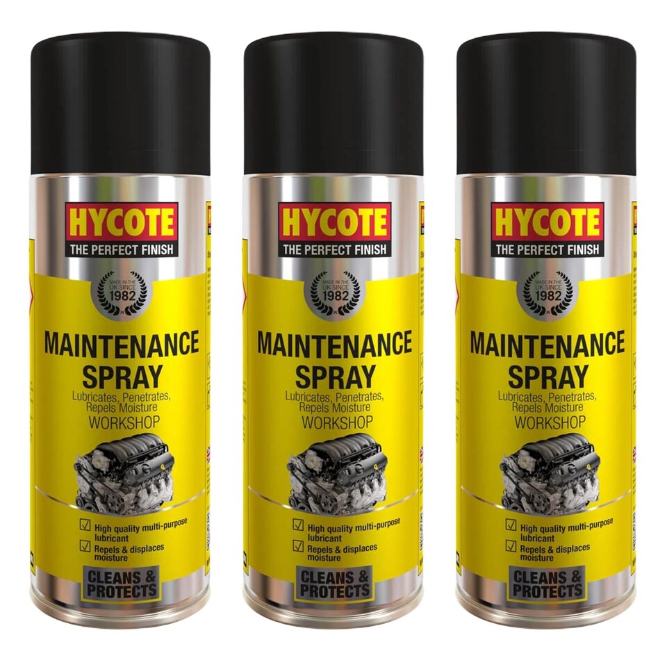 image 1 of Hycote Workshop Maintenance Spray 400ml x3 1.2 Litres Cleans & Protects