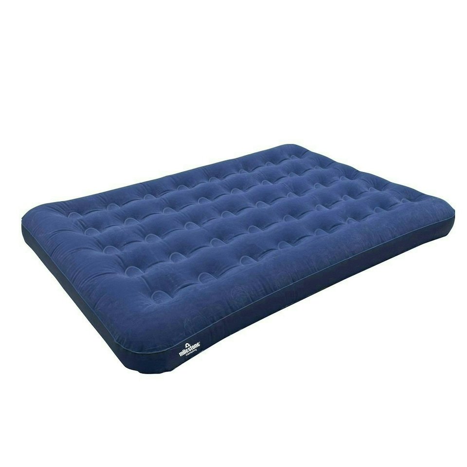 image 1 of Milestone Camping Double Flocked Airbed