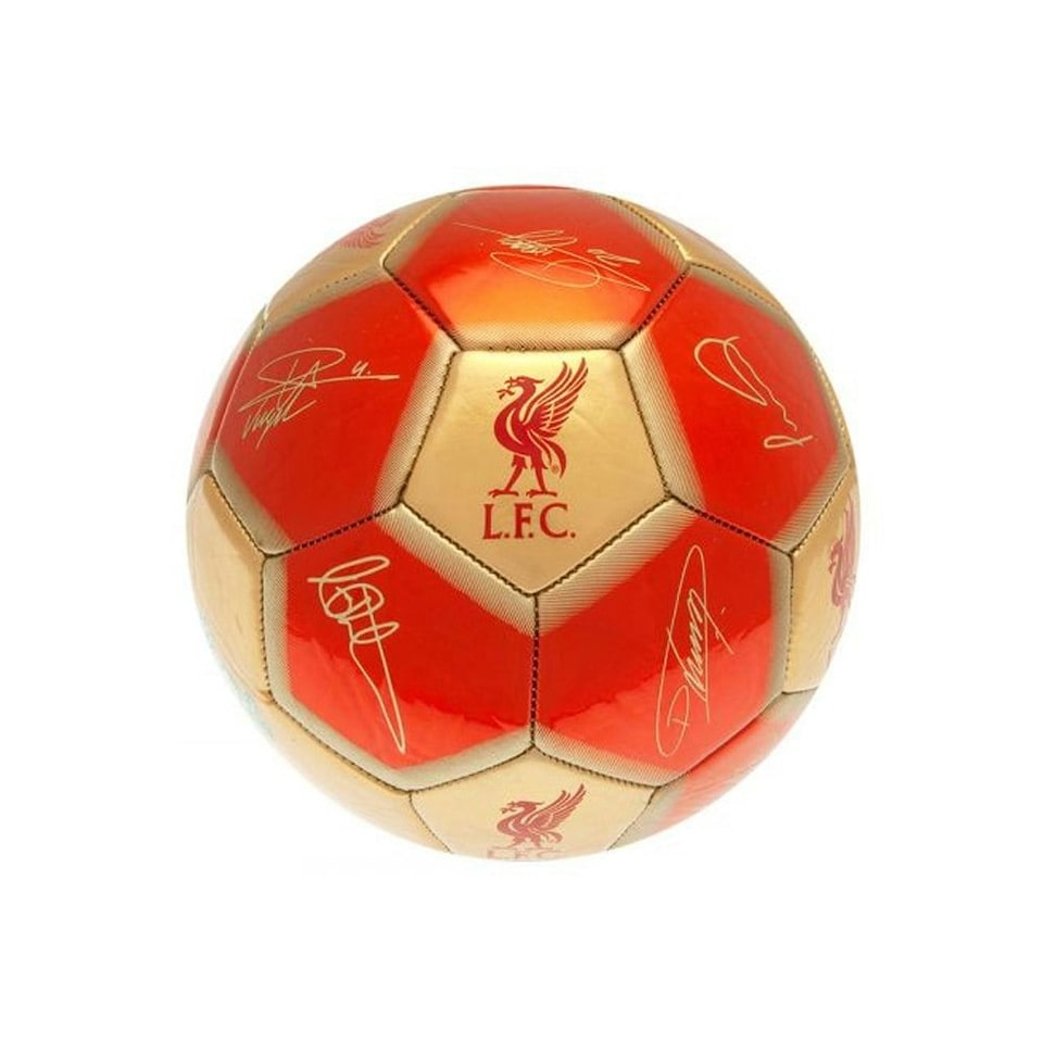 image 1 of Liverpool FC Signature Football - Red/Gold - 5