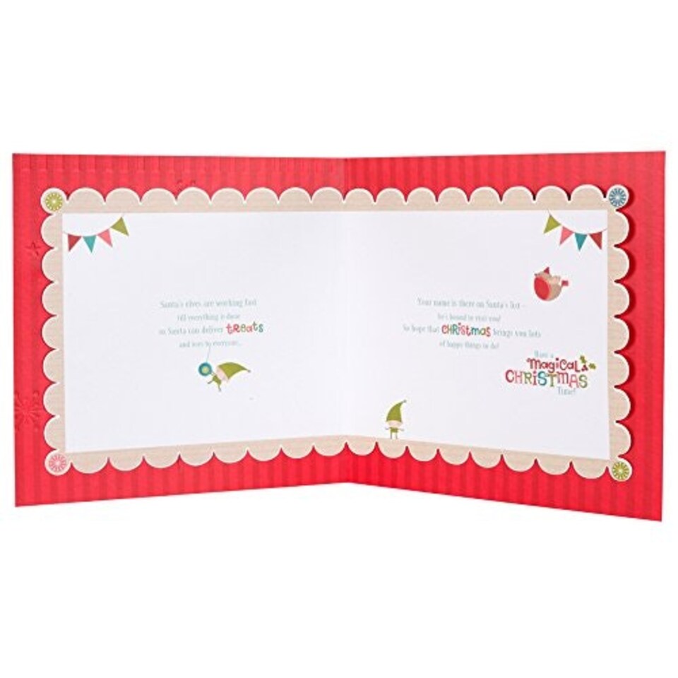 image 1 of Extra Special Boy Christmas Rhyming verse Story-Based Large Handmade Card