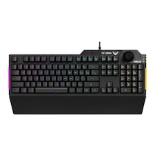 ASUS TUF Gaming K1 RGB USB 2.0 Wired Keyboard Spill Resistant Black