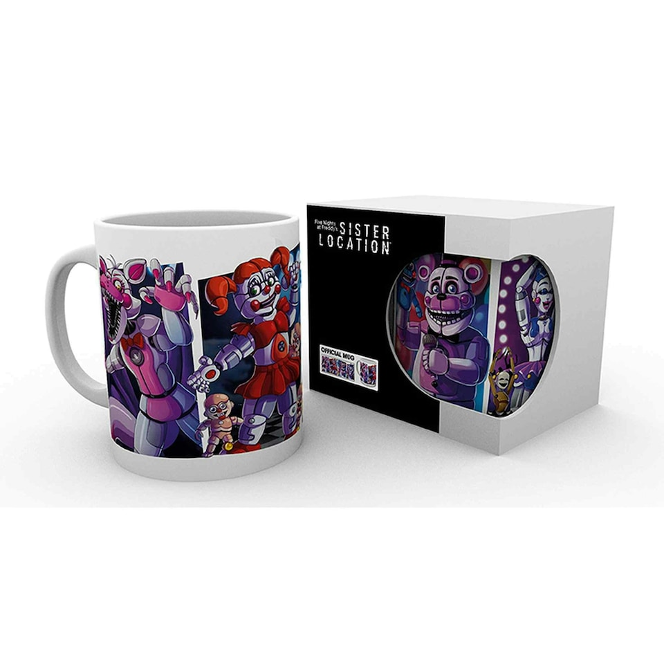 image 1 of Five Nights at Freddy's Sisters 320ml Ceramic Mug Multi