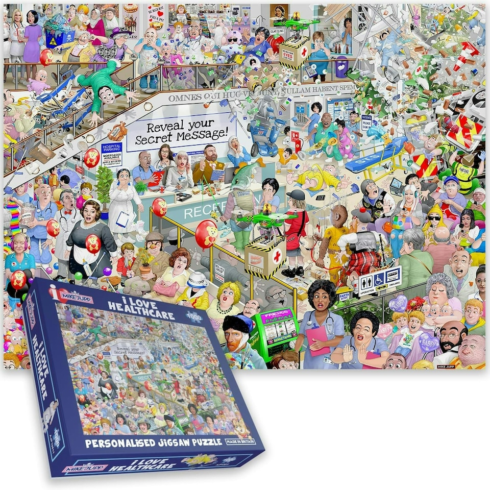 image 1 of Mike Jupp I Love Healthcare 1000 Piece Jigsaw Puzzle