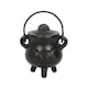 image 1 of Something Different Cast Iron Triple Moon Cauldron - Black - 10.5cm x 8.5cm x 10cm