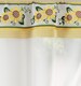 image 3 of Tyrone Textiles Keswick Yellow Floral Embroidery Window Set With Matching Tie Backs -  98x54" (249x137cm)