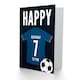 image 2 of Football Strip Kit Dark Top On Age 7 Year Old Child Kids 7th Birthday Card