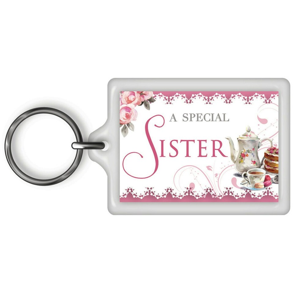 image 1 of A Special Sister Celebrity Style World's Best Keyring