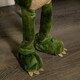 image 4 of 60cm Green Standing Christmas Dinosaur with Santa Hat