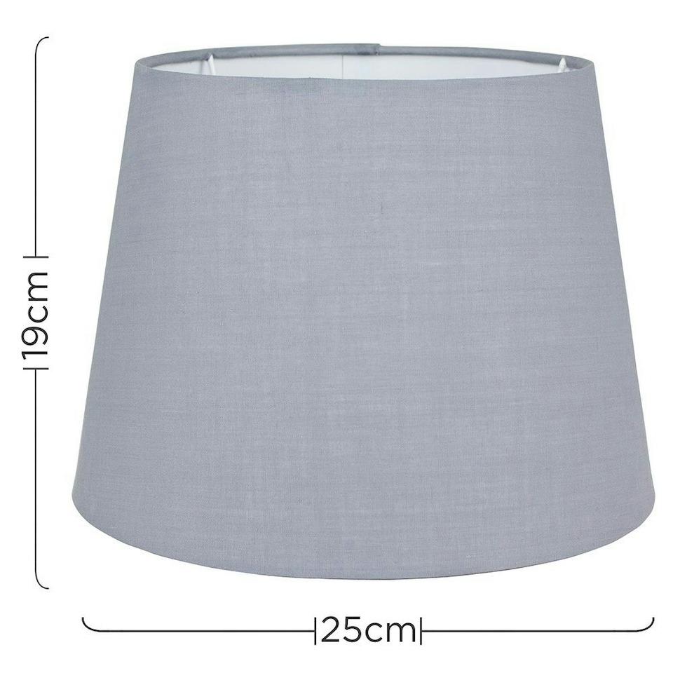 image 1 of ValueLights Aspen Small Grey Pendant Shade