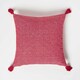 image 1 of Homescapes Porto Handwoven Red Geometric Kilim Cushion - 45 x 45 cm Red