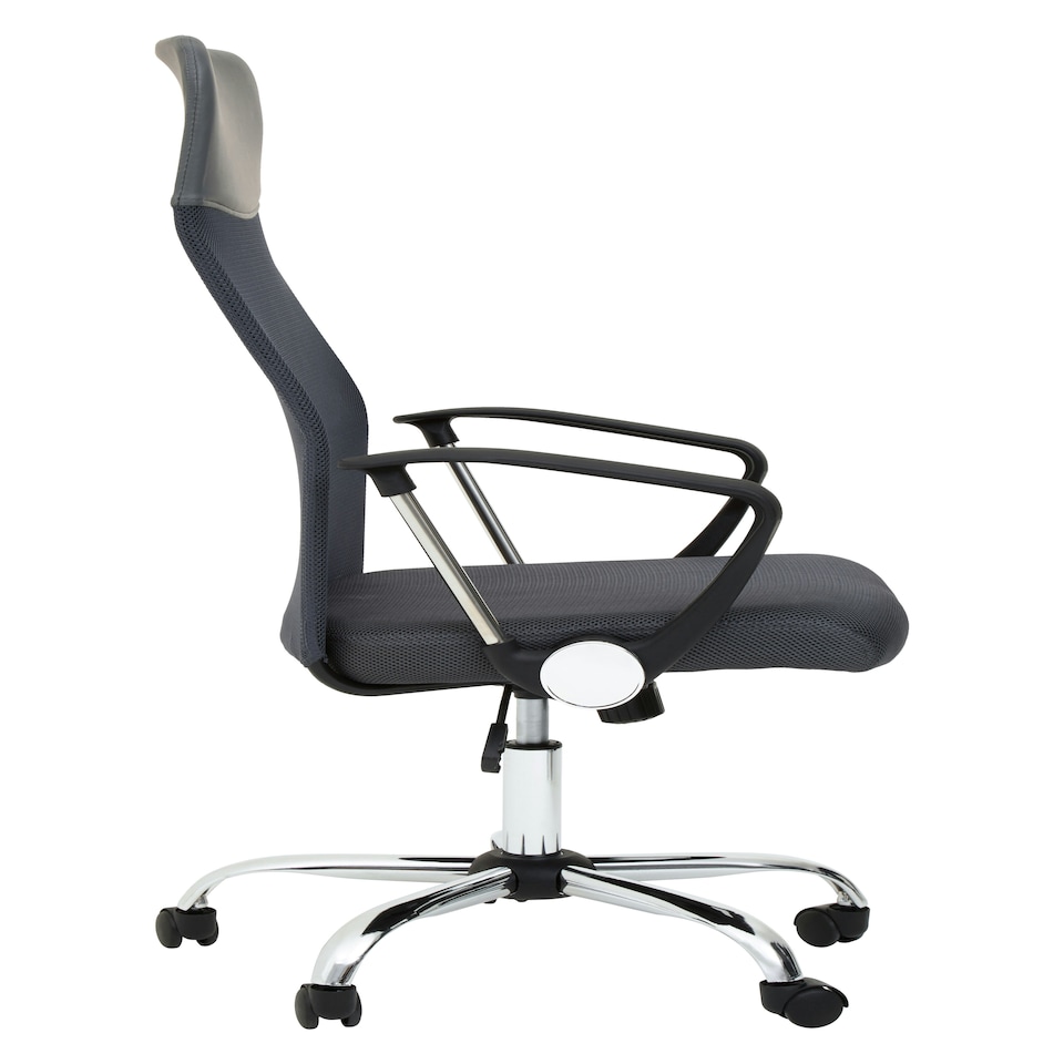 image 1 of Interiors by Premier Brent Grey Mesh Home Office Chair