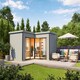 image 3 of Domeo 6 + Domeo 6 Al pack ISO-Log Cabin, Wooden Garden Room, Timber Summerhouse, Home Office - L500 x W509.3 x H250.8 cm Brown