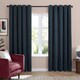 image 2 of Furn Soft Chenille Blackout Eyelet Curtain Pair, 229cm width x 229cm drop | Blue | Navy | 1