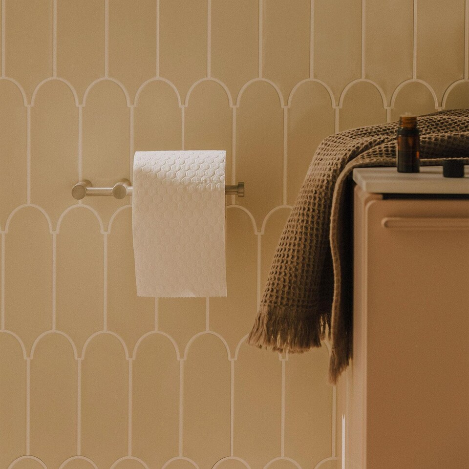 image 1 of COSMIC Toilet roll holder, Mustard, LOGIC Collection