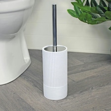 Showerdrape Tranquil Pale Blue Sparkle Toilet Brush & Holder