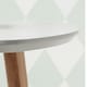 image 5 of Malme Side Table Occasional Small in Classic White and Natural Pine | Grey | Light Grey | Small