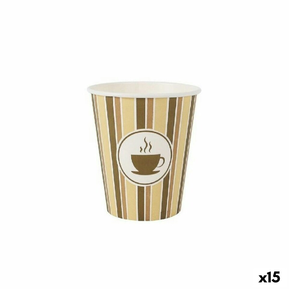 image 1 of Set of glasses Algon Cardboard Coffee 30 Pieces 250 ml (15 Units) N/A