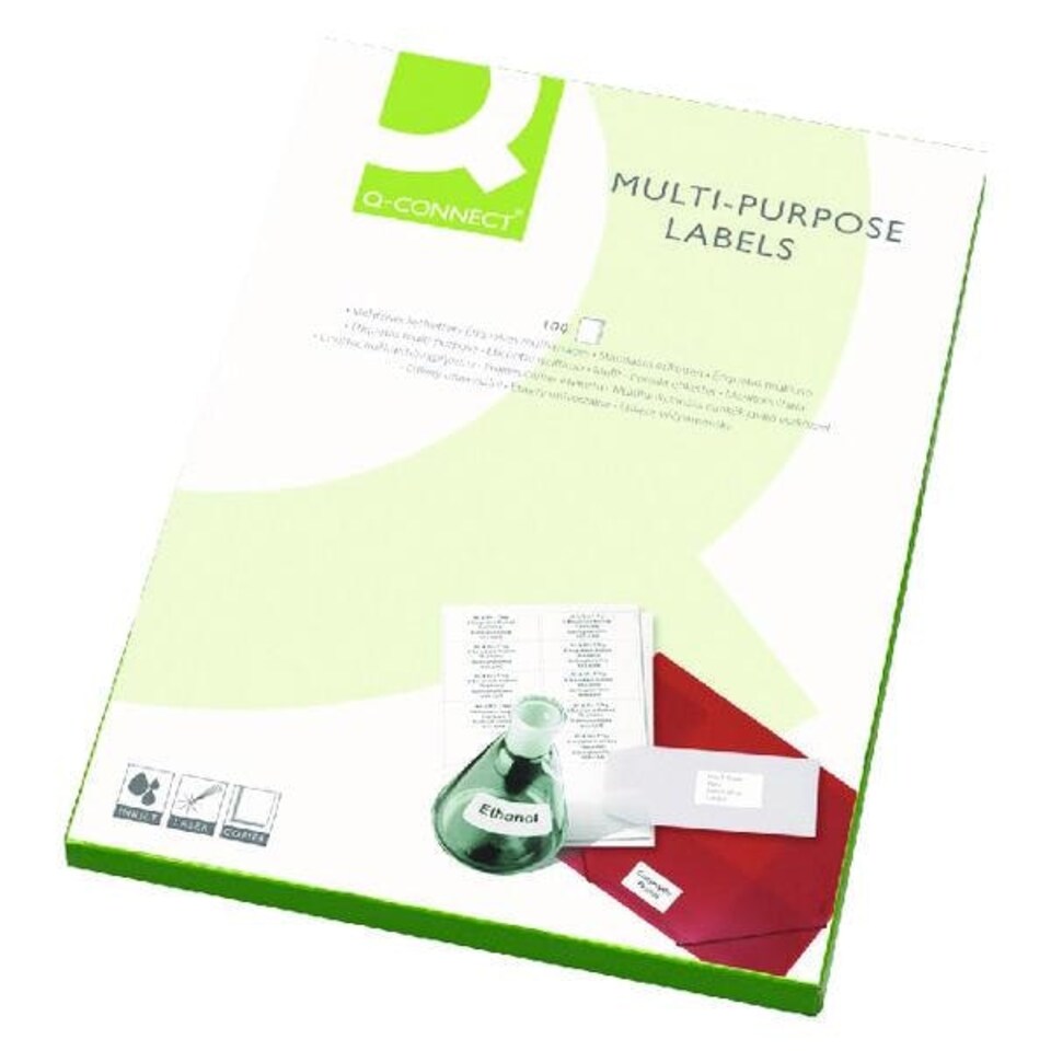 image 1 of Pack of 2400 Multipurpose 64x33.9mm White Labels