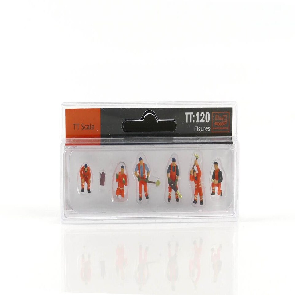 image 1 of Gaugemaster TT120 Railway Track Workers (6) Figure Set