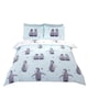 image 1 of Starry Penguins Polycotton Duvet Cover Set With Pillowcase | Blue | Double | 1