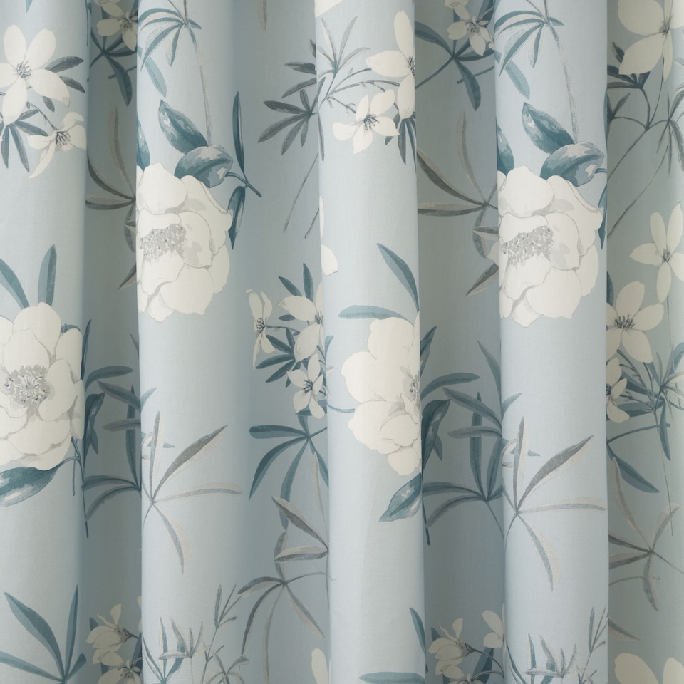 image 1 of D & D Eve Pencil Pleat Curtains Duck Egg
