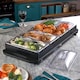 image 2 of Cooks Professional 5-Section Buffet Warmer 9.6L with Hotplate Function | Black | 5-Section