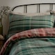image 2 of D & D Bennet Check Duvet Cover Set Green