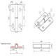 image 4 of Stainless Steel Lift Off Leaf Hinge Right 76x100mm Heavy Duty Door Hatch Silver