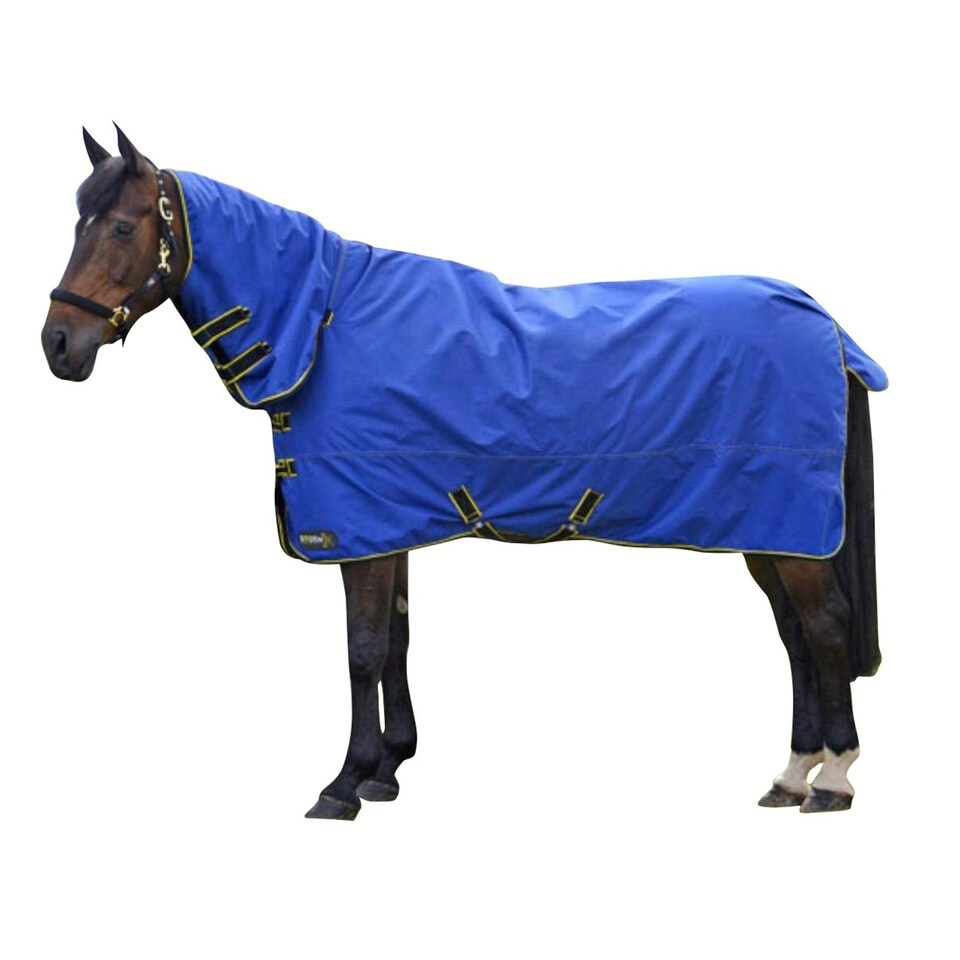 image 1 of Hy StormX Original 100 Combi Stable Rug - Royal Blue/Navy/Yellow - 5ft 6in