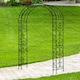 image 2 of Gr8 Garden Metal Garden Patio Loire Arch Arbour Archway Climbing Plant Trellis Black