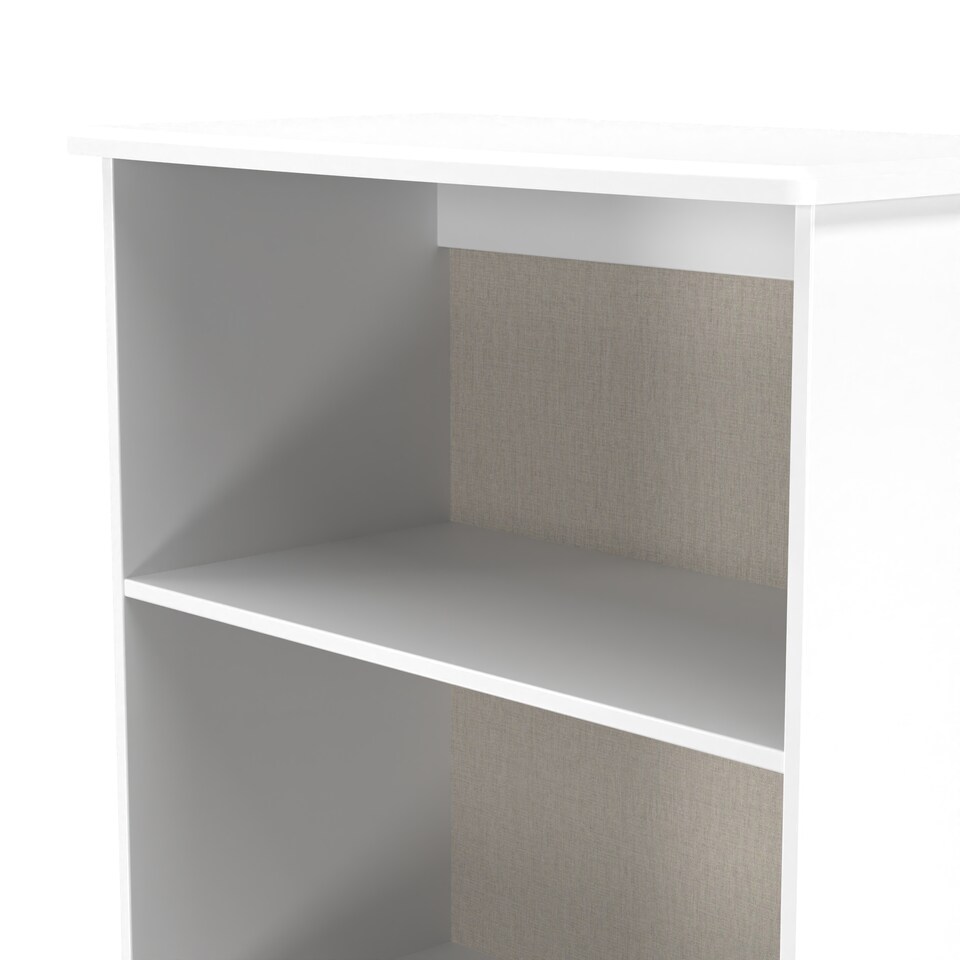 image 1 of Carlton Bookcase in Porcelain Matt (Ready Assembled) | White | Porcelain Matt