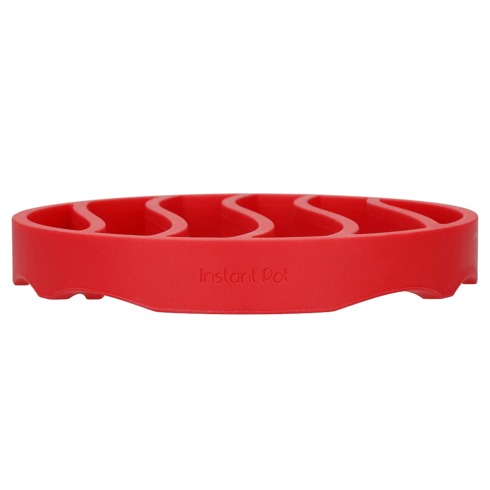image 1 of Instant Pot Silicone Roasting Rack Red
