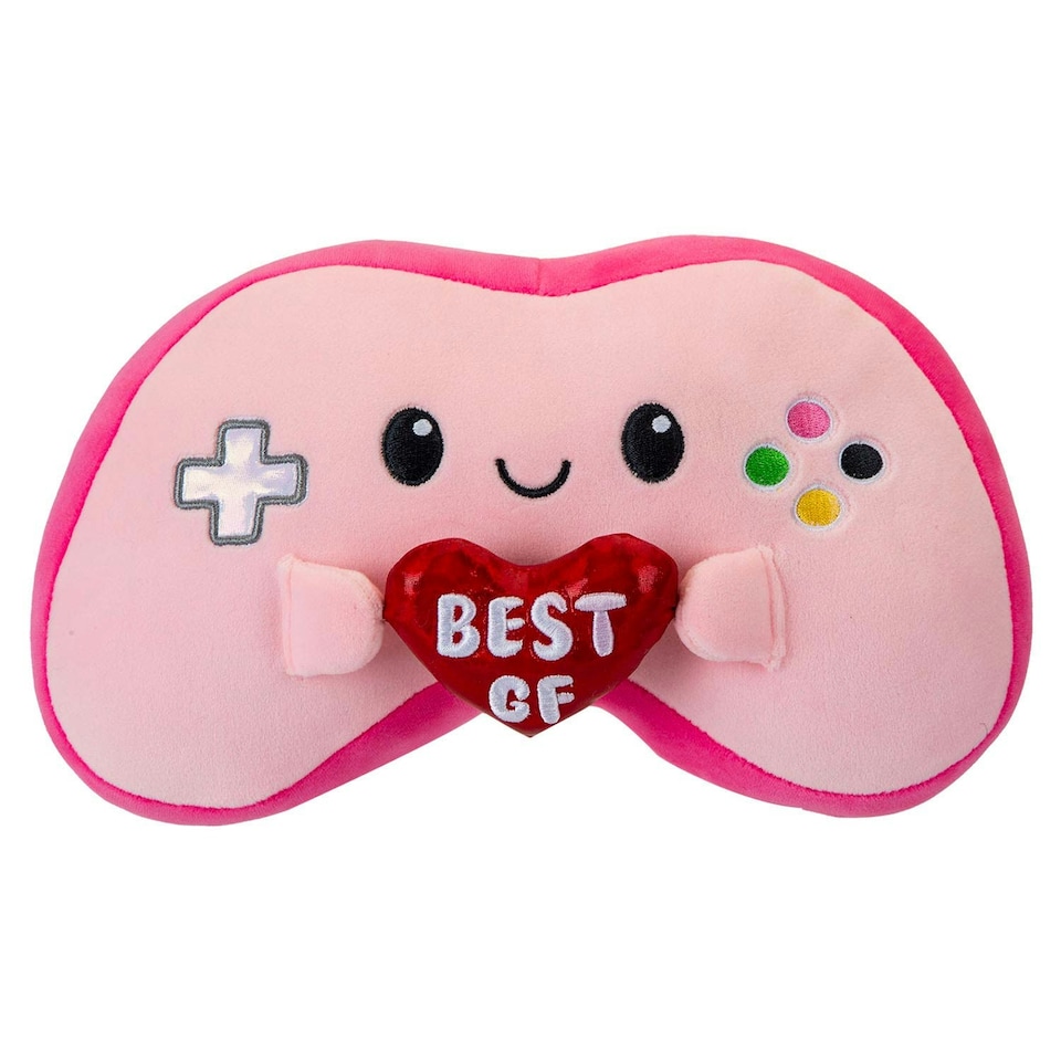 image 1 of Controller Soft Toy Cute Plushie Huggable Cuddly Stuffed Toy Gift 20cm Pink
