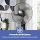 image 3 of GEEPAS 16 inch Pedestal Fan with Remote Control  60W