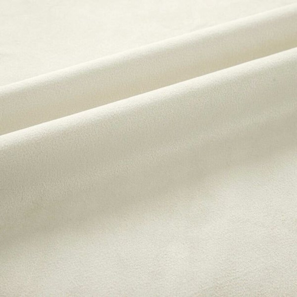 image 1 of Homescapes Thermal 100% Blackout Cream Velvet Curtains - 46 x 54" Cream