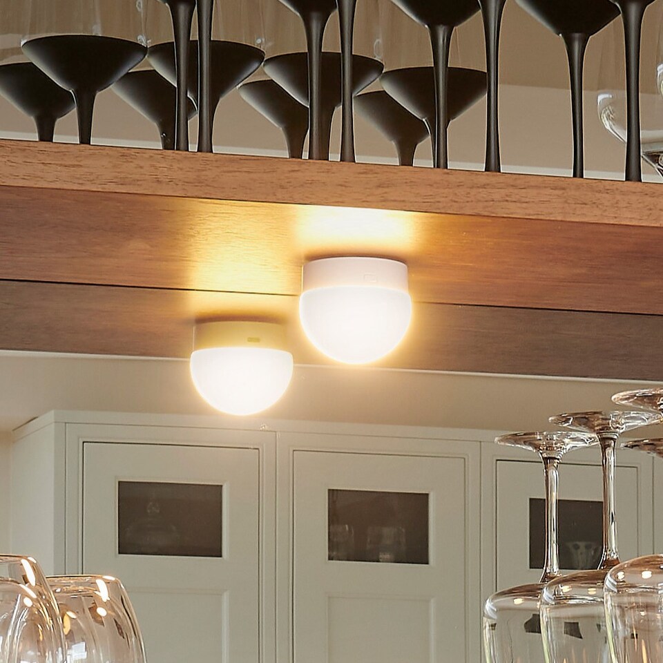 image 1 of Omniance Rechargeable Wireless LED Light with Remote | White