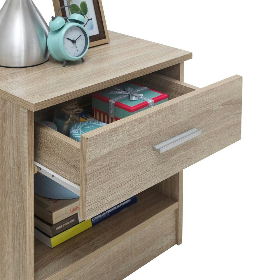 image 1 of Nightstand with 1 Drawer