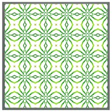 Swimwear fabric green alluring boho chic (Picture Frame) Grey | XS