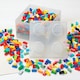 image 3 of LEGO Storage Brick 4 Stud Glitter Translucent