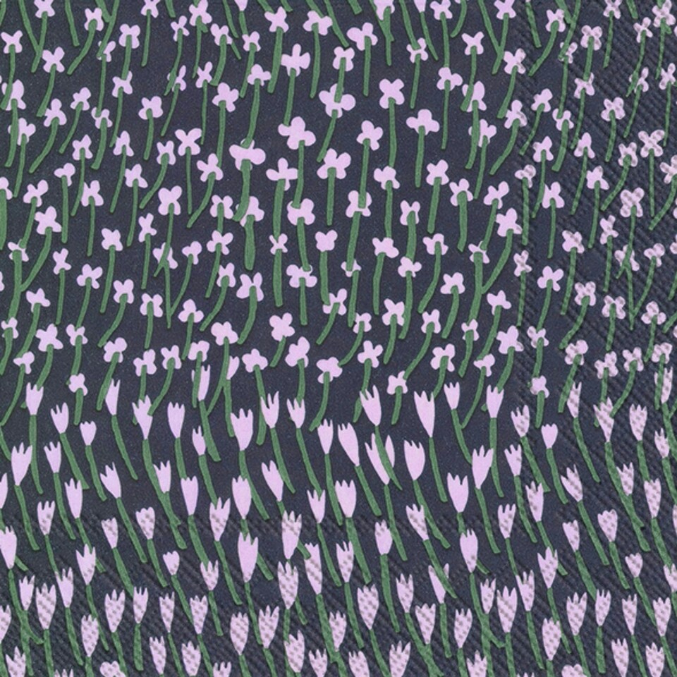 IHR   Apilainen Blue Lilac Cocktail Napkins 25cm 3ply  20 Pack
