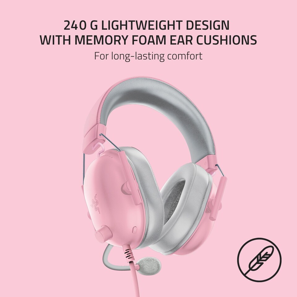 image 1 of RAZER BLACKSHARK V2 X WIRED GAMING HEADSET QUARTZ EDITION- PINK