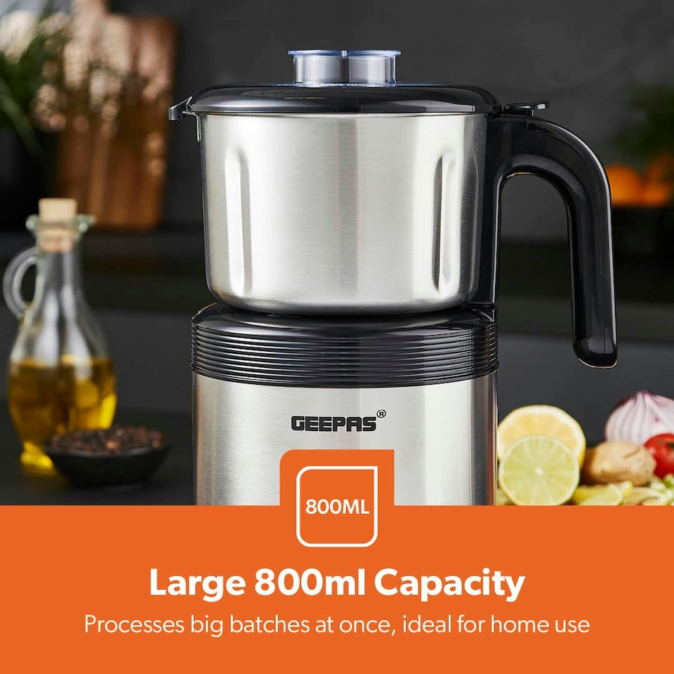 image 1 of GEEPAS Coffee Grinder Food Processor 450W