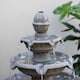 image 3 of Holms 4 Tier Circular Water Fountain in Grey