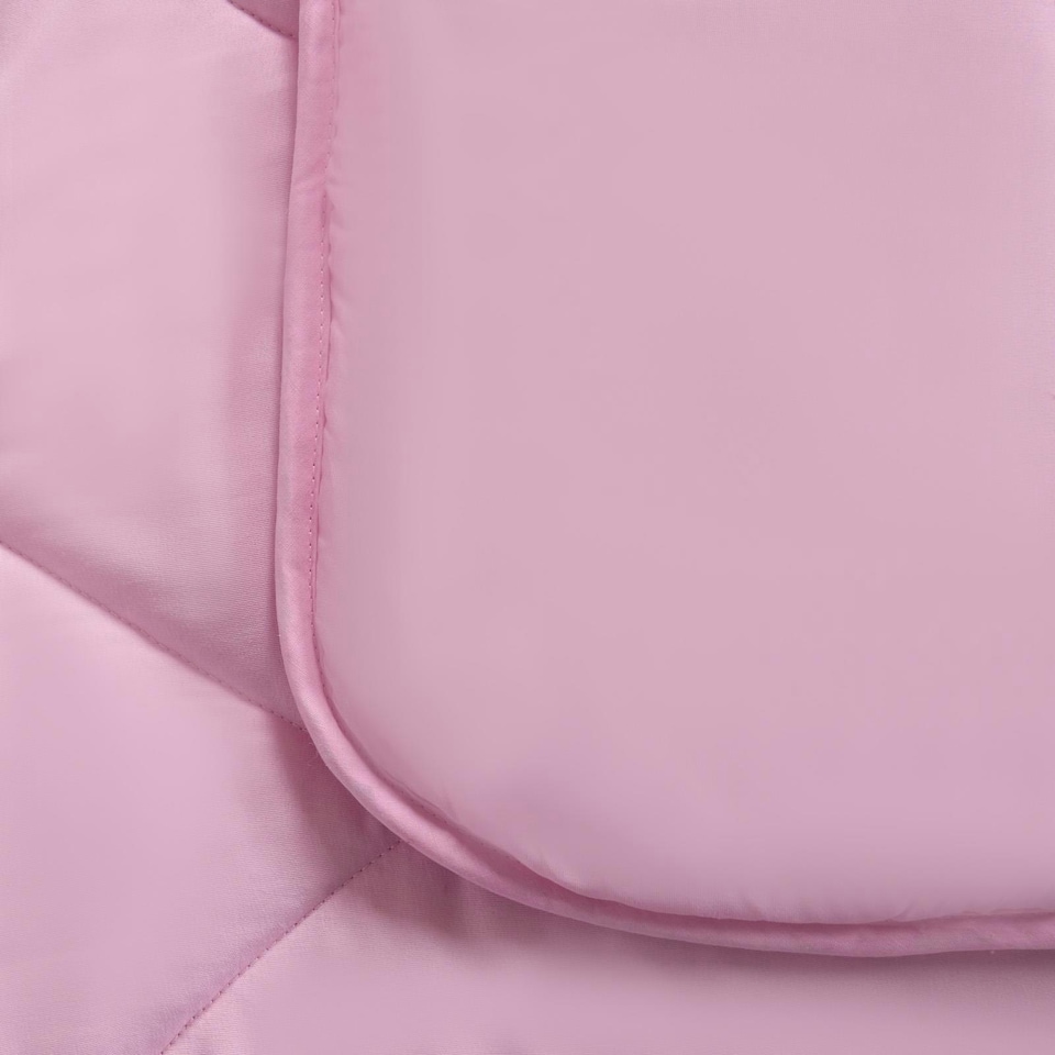 image 1 of OHS Coverless Heart Quilted 7.5 Tog Bedding Set, Single - Pink